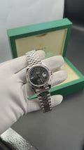 DATEJUST || ARF FACTORY || SILVER CASE W/WIMBILDON DIAL