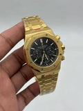ROYAL OAK || CHRONOGRAPH || GOLD CASE W/BLACK DIAL
