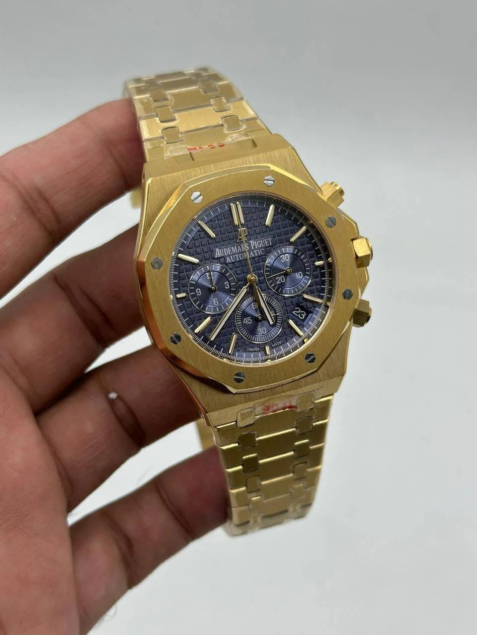 ROYAL OAK || CHRONOGRAPH || GOLD CASE W/BLUE DIAL