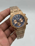 ROYAL OAK || CHRONOGRAPH || RG CASE W/BLUE DIAL