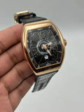 FRANCK MULLER || VANGUARD || RG CASE W/BLACK DIAL