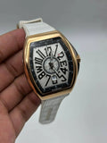 FRANCK MULLER || VANGUARD || RG CASE W/WHITE DIAL