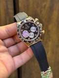 DAYTONA || GOLD CASE WITH BLACK DIAL