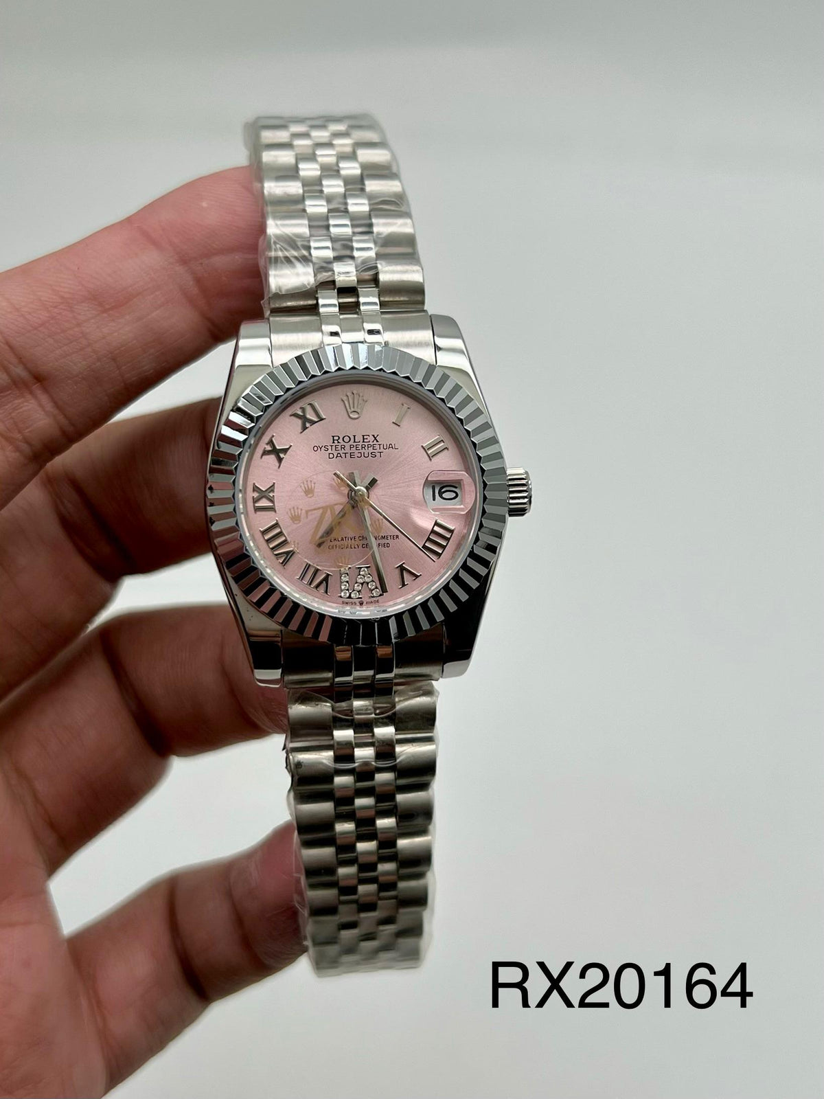 LADY DATEJUST || JUBLIEE ||SILVER WITH PINK DIAL