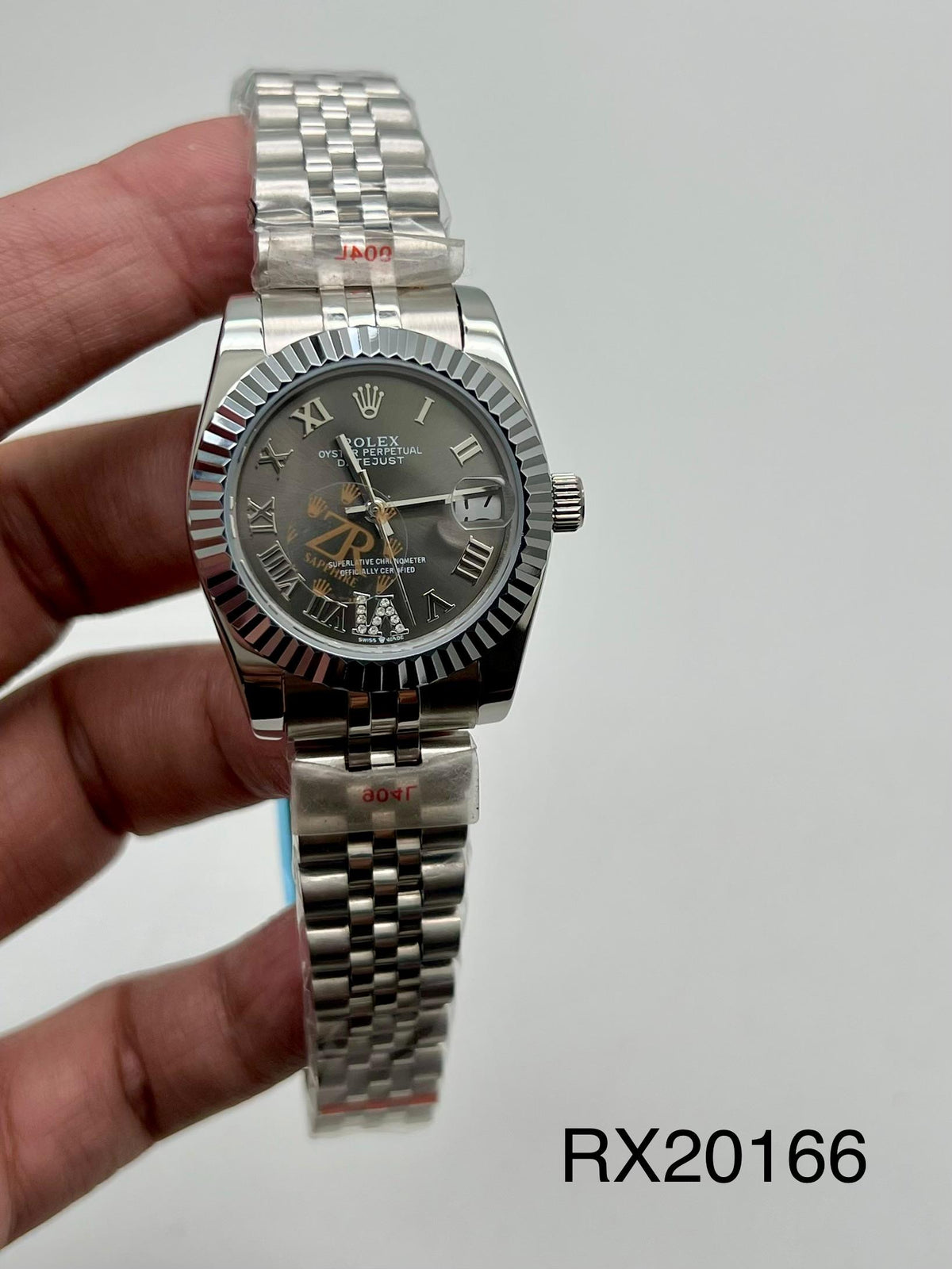 LADY DATEJUST || JUBLIEE || SILVER WITH GREY DIAL