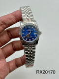 LADY DATEJUST || JUBLIEE || SILVER WITH BLUE DIAL