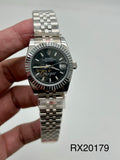 LADY DATEJUST || JUBLIEE || SILVER WITH BLACK DIAL