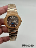 NAUTILUS || 5740 || ROSE GOLD || BROWN DIAL