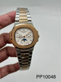 NAUTILUS || 5740 || TWO TONE || WHITE DIAL