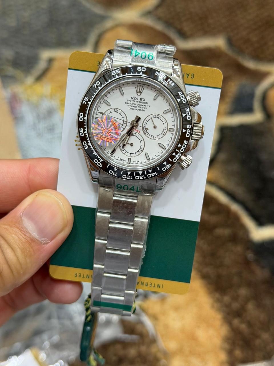 DAYTONA || SILVER CASE WITH WHITE DIAL