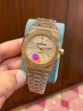 ROYAL OAK || ROSE GOLD CASE ROSE GOLD DIAL