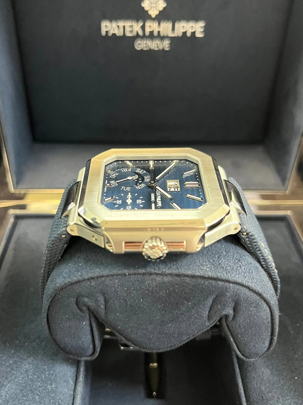 CUBITUS || 5822P || SILVER CASE W/BLUE DIAL
