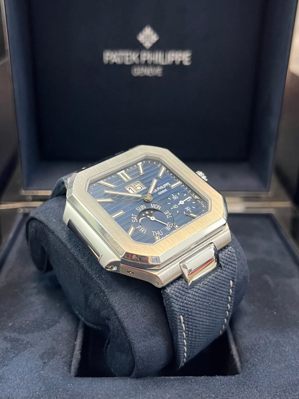 CUBITUS || 5822P || SILVER CASE W/BLUE DIAL