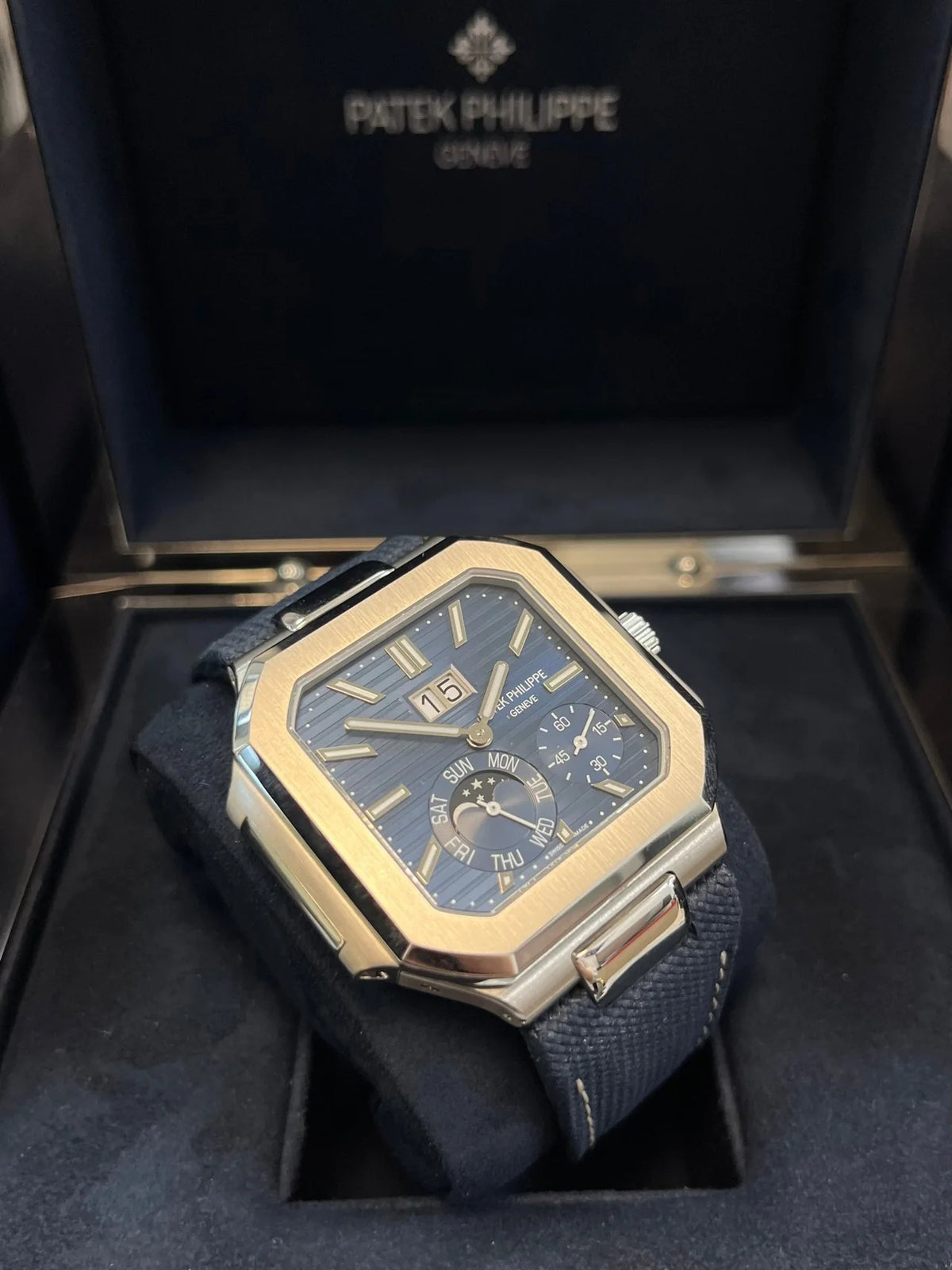 CUBITUS || 5822P || SILVER CASE W/BLUE DIAL