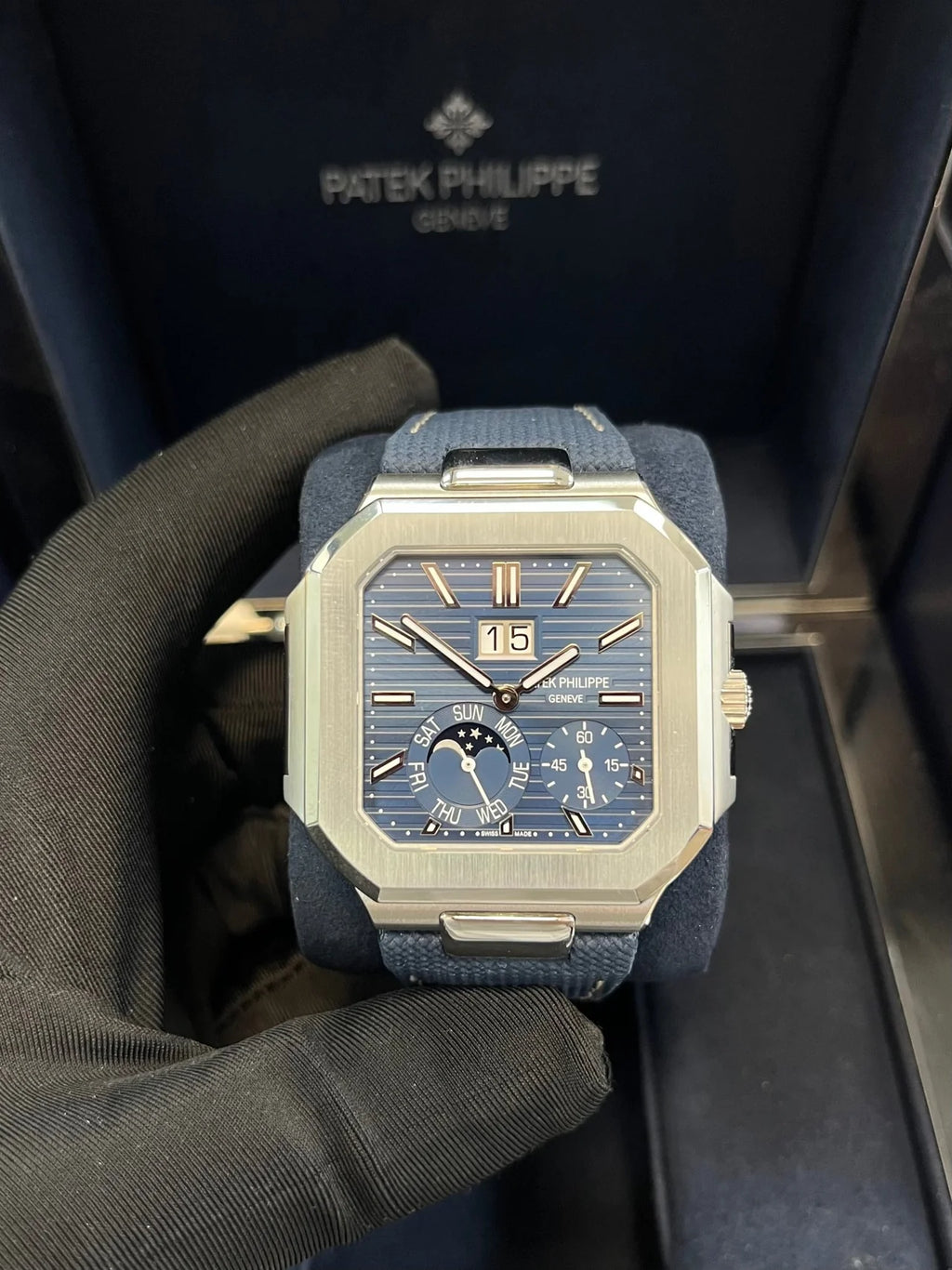 CUBITUS || 5822P || SILVER CASE W/BLUE DIAL